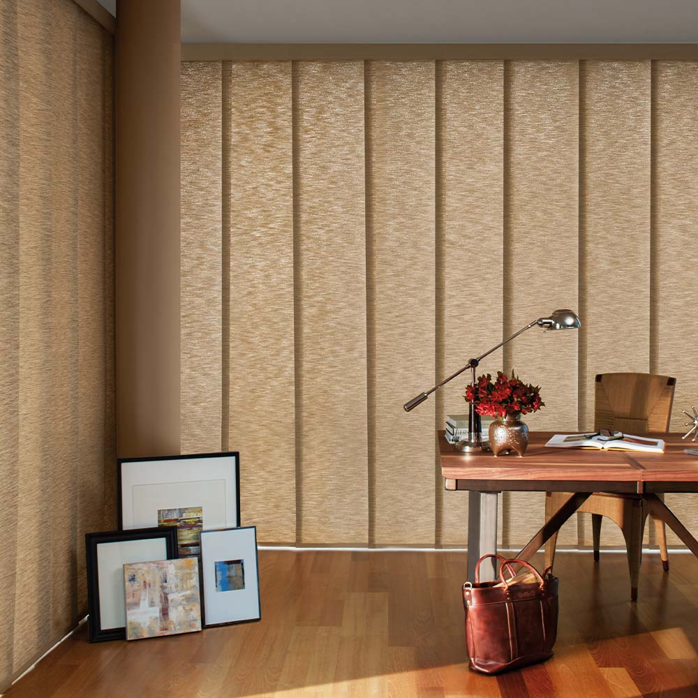 vertical-blinds-a-shade-above Vertical Blinds