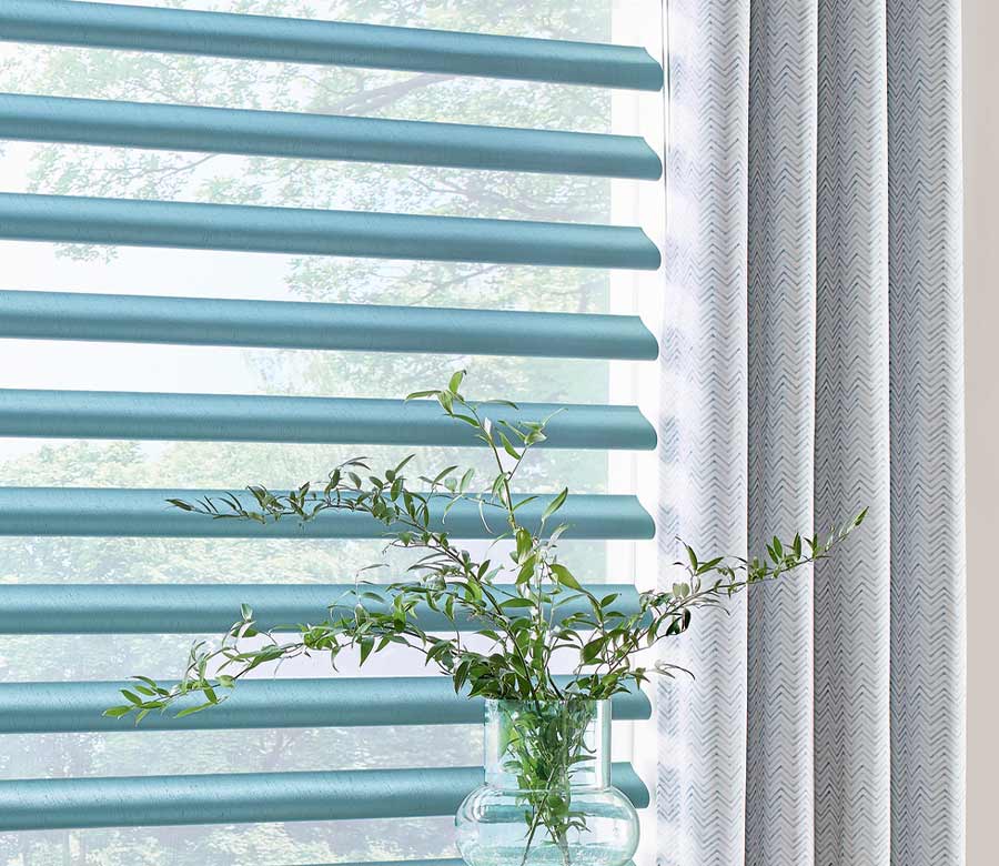 Pirouette Shades witH Custom Drapery Panels charlotte NC