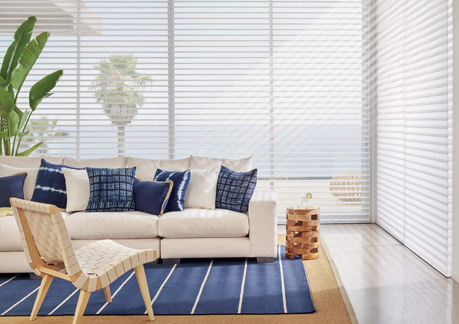Nantucket™ shades with sheer fabrics for light control in the Carolinas