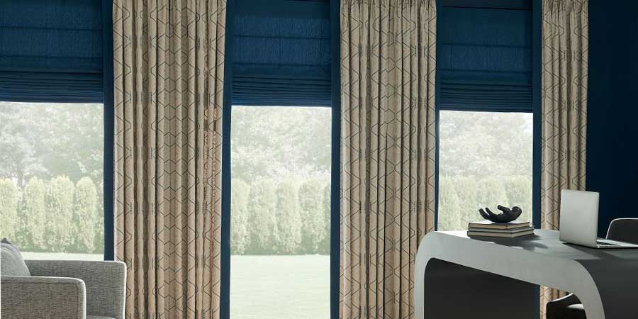 a guide to layering drapery with shades in Carolina homes