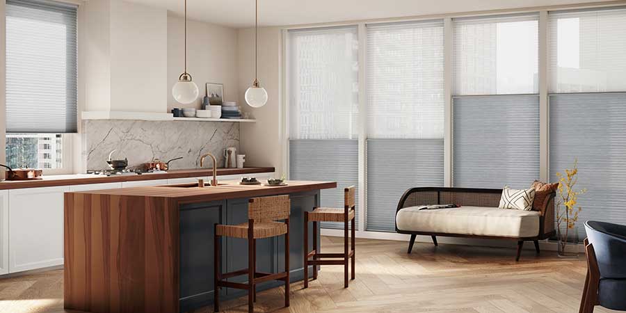 popular window treatments for large windows in the Carolinas